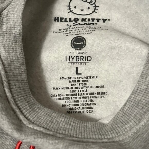 NEW 2pc Sanrio Hello Kitty & Friends Sweatshirt & T-shirt - Girls Large 12/14 - Picture 5 of 6